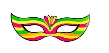 1437 MASCARA NEON CARNAVAL C/01