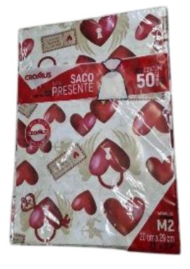 99008353 SACO PEROL 20X29 AMOR REAL PT C/50 UN