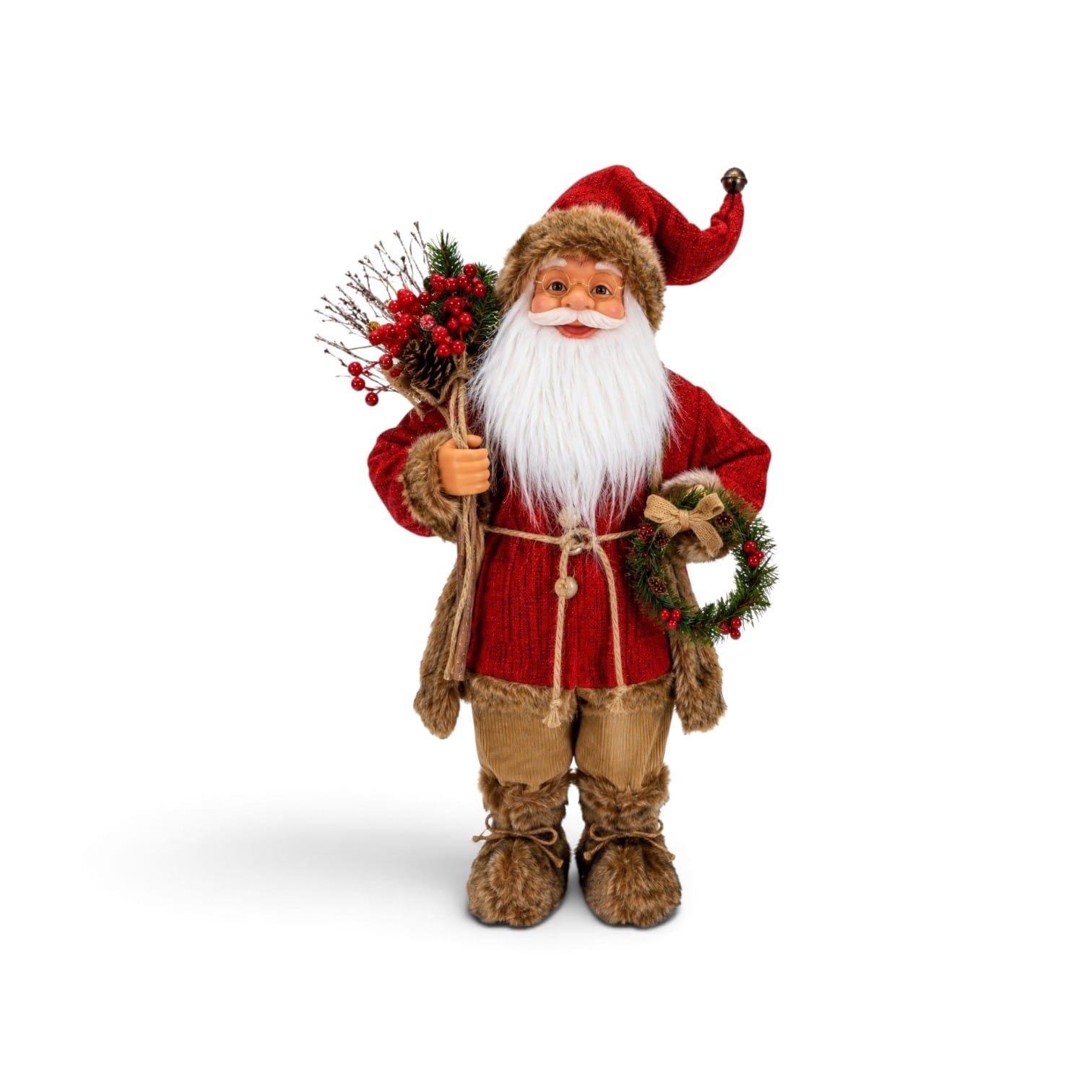 928120 BONECO PAPAI NOEL LUXO C/ GUIRLANDA 60CM
