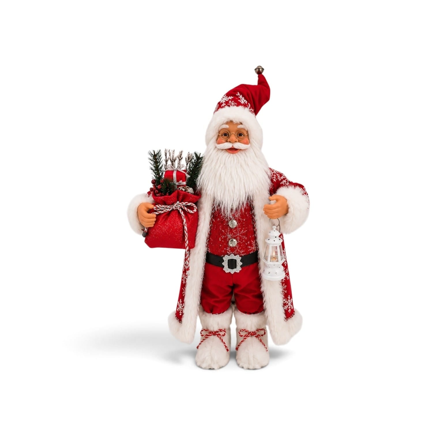 928130 BONECO PAPAI NOEL LUXO COM LUMINÁRIA 60CM