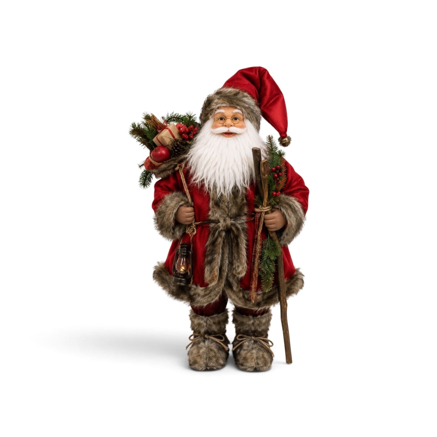 928140 BONECO PAPAI NOEL LUXO C/LUMINÁRIA 60CM