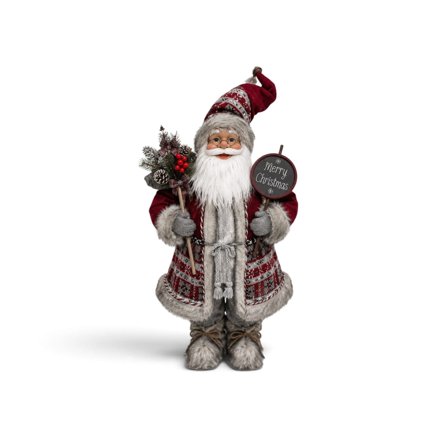 928150 BONECO PAPAI NOEL LUXO MERRY CHRISTMAS 60CM