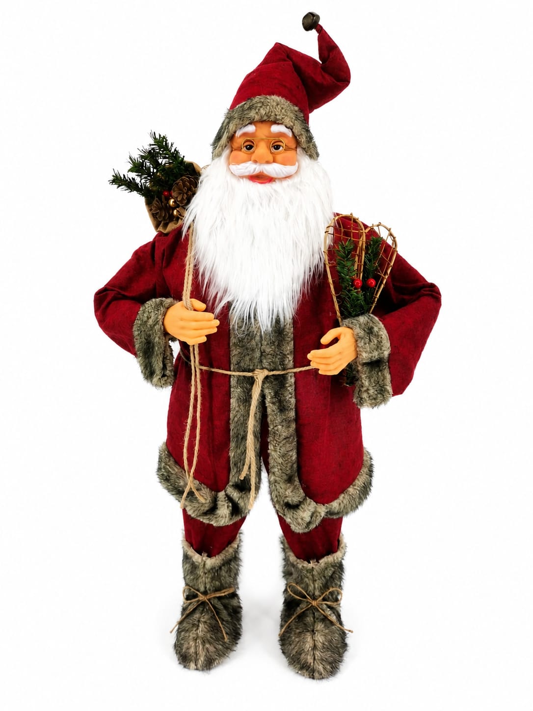 928156 BONECO PAPAI NOEL LUXO RAQUETE 60CM