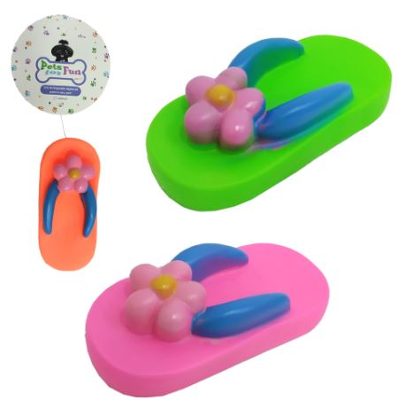 GU5336 BRINQUEDO PET CHINELO FLOR 12.5X5.5X3CM.