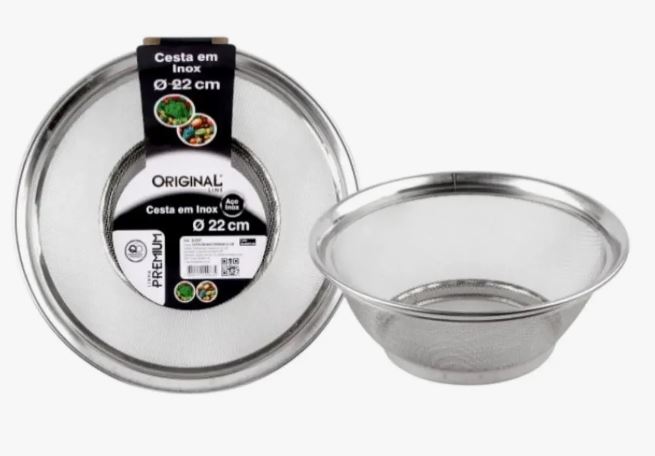 SL0297D CESTA EM INOX  22CM