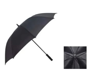 IS0019D GUARDA CHUVA PORTARIA PRETO VARETA DUPLA 8 VARETAS