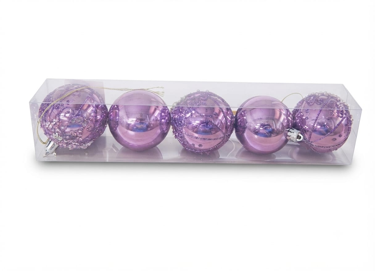928928 BOLA DECORADA 6CM C/5 PECAS