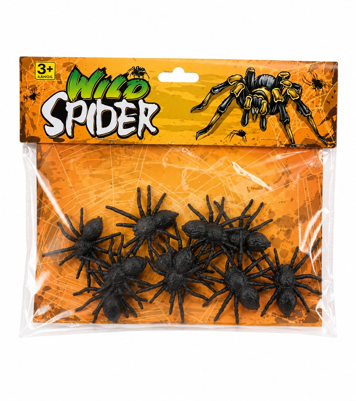 928952 ENFEITE ARANHA DE PLASTICO C/10 PEÇAS