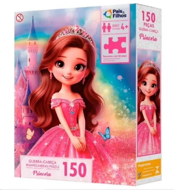 2863-1 QUEBRA CABECA 150 PEÇAS PRINCESAS
