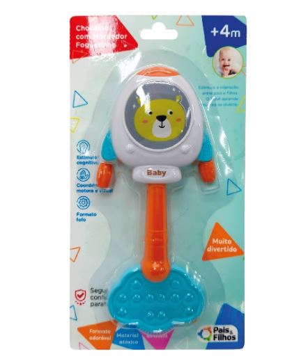 903111-1 CHOCALHO COM MORDEDOR FOGUETINHO