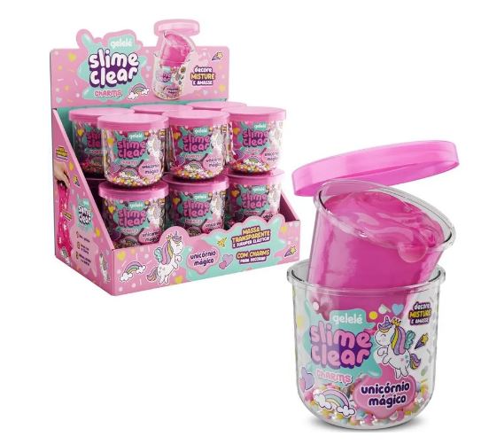 4108 SLIME CLEAR CHARMS 122G 4X12 UNICORNIO MAGICO
