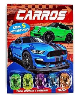 LIVRO CARROS COLORIR E BRINCAR
