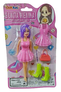 GK3345 BONECA COM ACESSORIOS 15CM