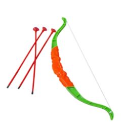 GK2936 ARCO E FLECHA 43CMX13CM C/ 3 FLECHAS