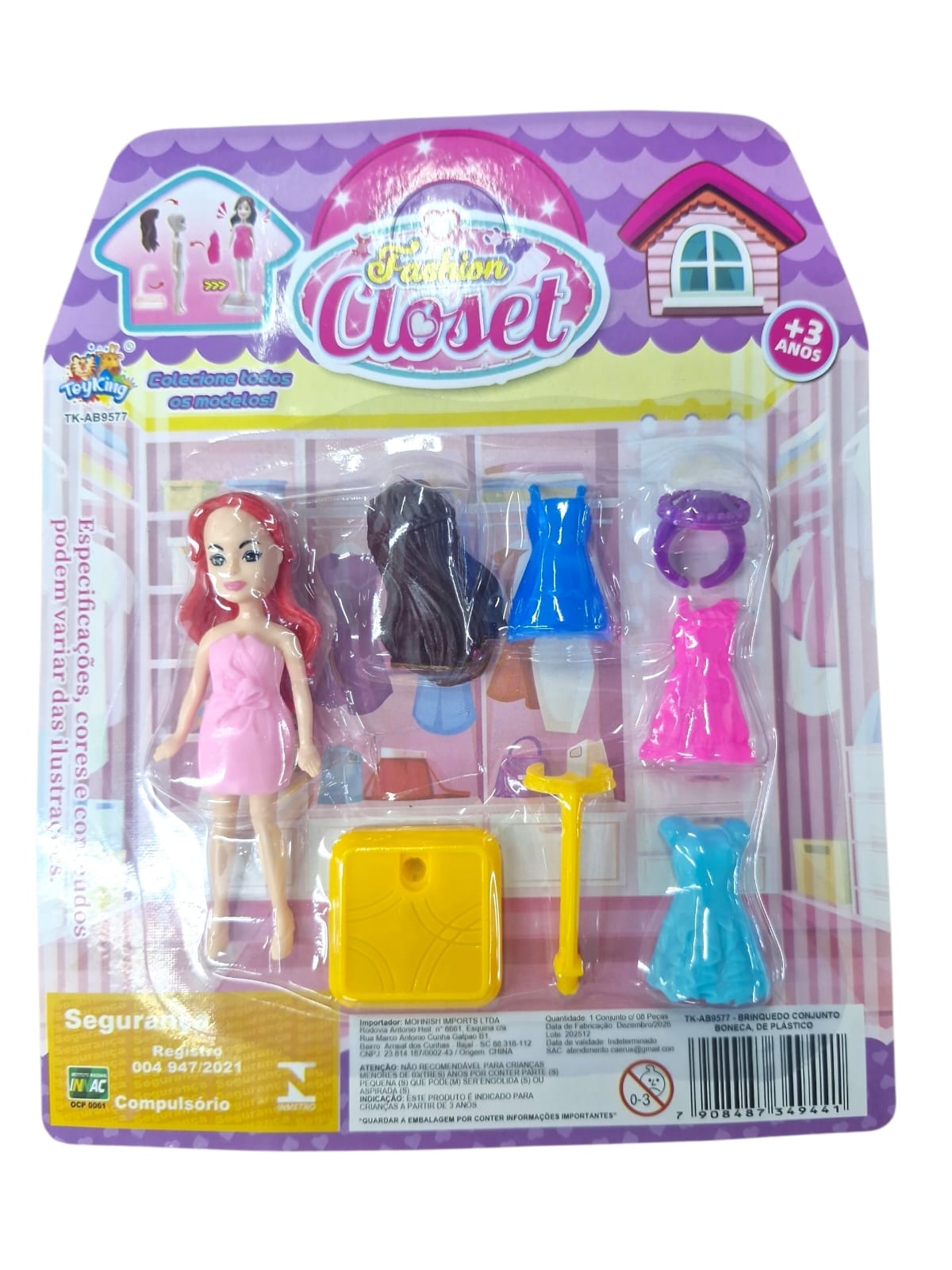 TK-AB9577 CONJUNTO BONECA DE PLASTICO