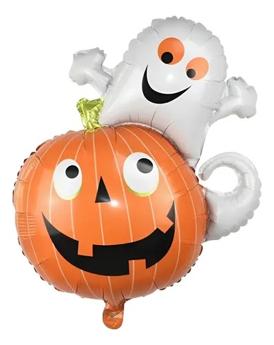 PF10262 BALAO METALIZADO KIT HALLOWEEN ABOBORA/FANTASMA C/1