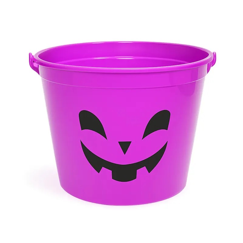 PF45708RX BALDE DIVERTIDO HALLOWEEN 14X11CM C/01- ROXO