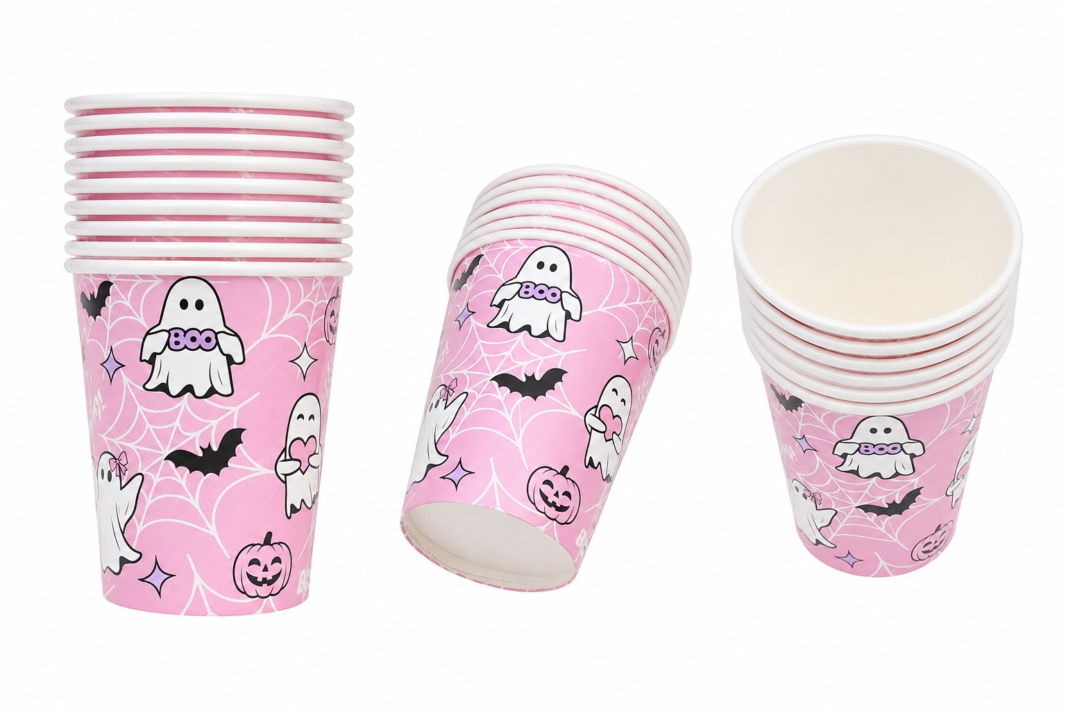 PF45868 COPO DE PAPEL FANTASMA BOOO 250ML C/08