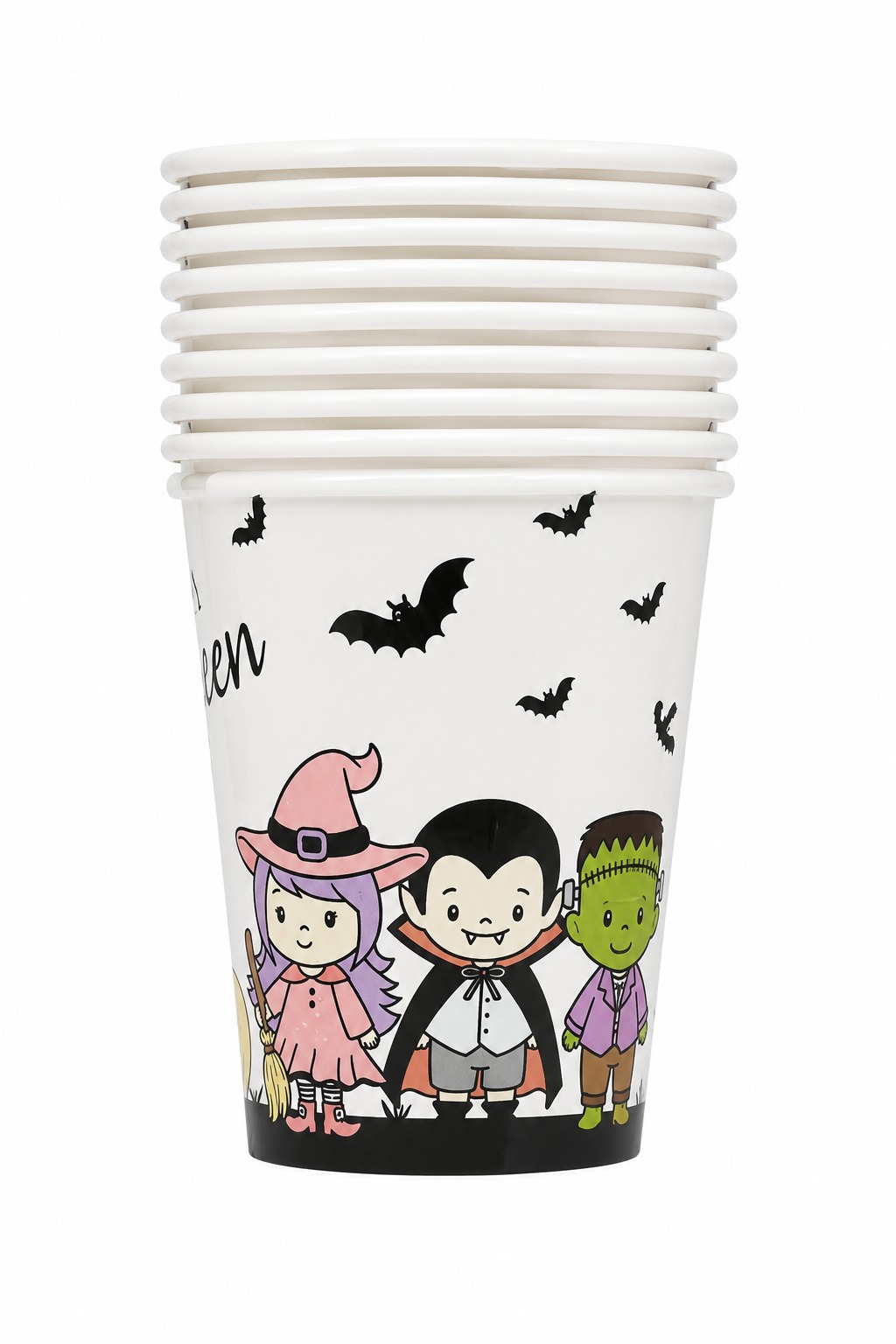 PF45870 COPO DE PAPEL MONSTROS 250ML C/08