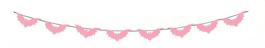 PF45854RS FAIXA DE PAPEL FORMATO MORCEGO C/08- ROSA
