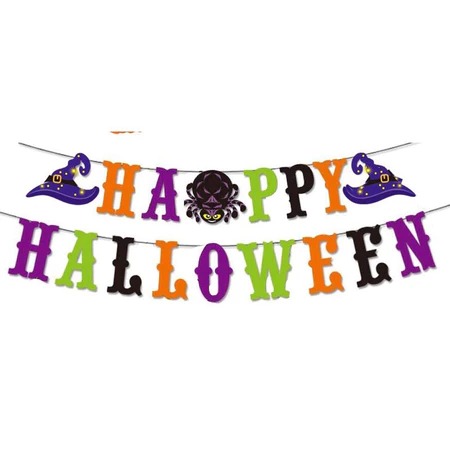 PF45158 FAIXA HAPPY HALLOWEEN COLORS 9.8X14CM 