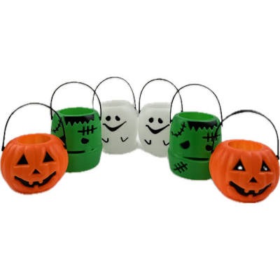 PF45613 MINI BALDE DECORATIVO HALLOWEEN SORTIDO 7CM C/06