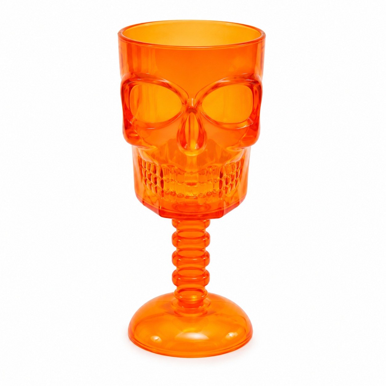 PF45189LR TACA CAVEIRA HALLOWEEN 18X8CM-LARANJA