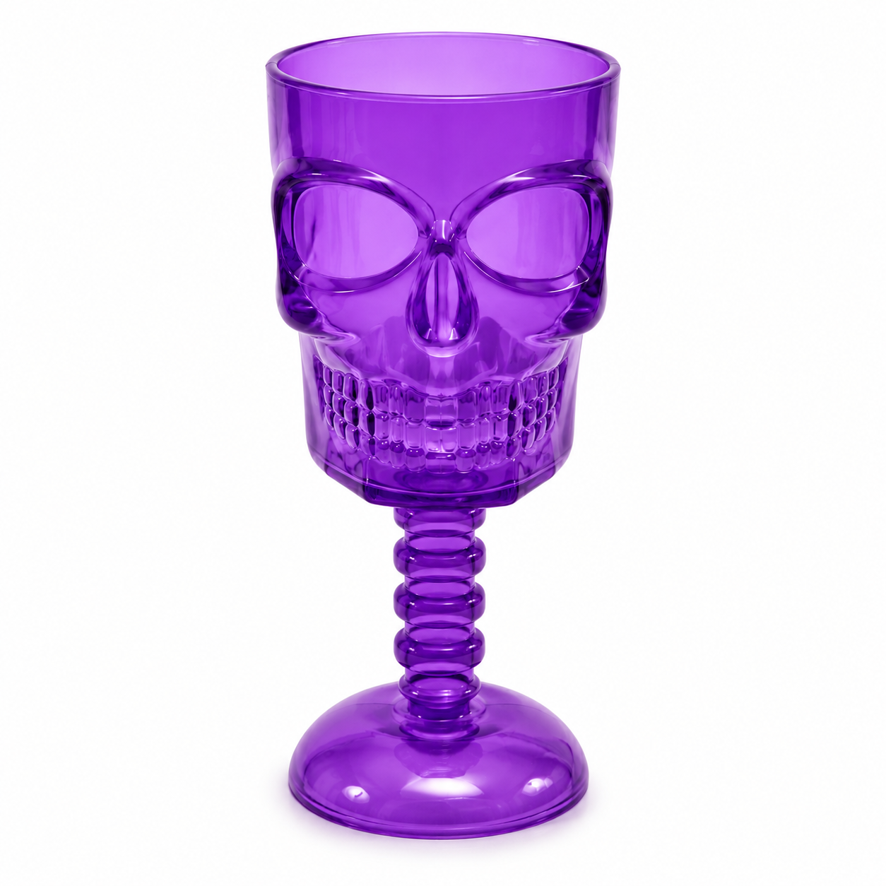 PF45189RX TACA CAVEIRA HALLOWEEN 18X8CM-ROXO