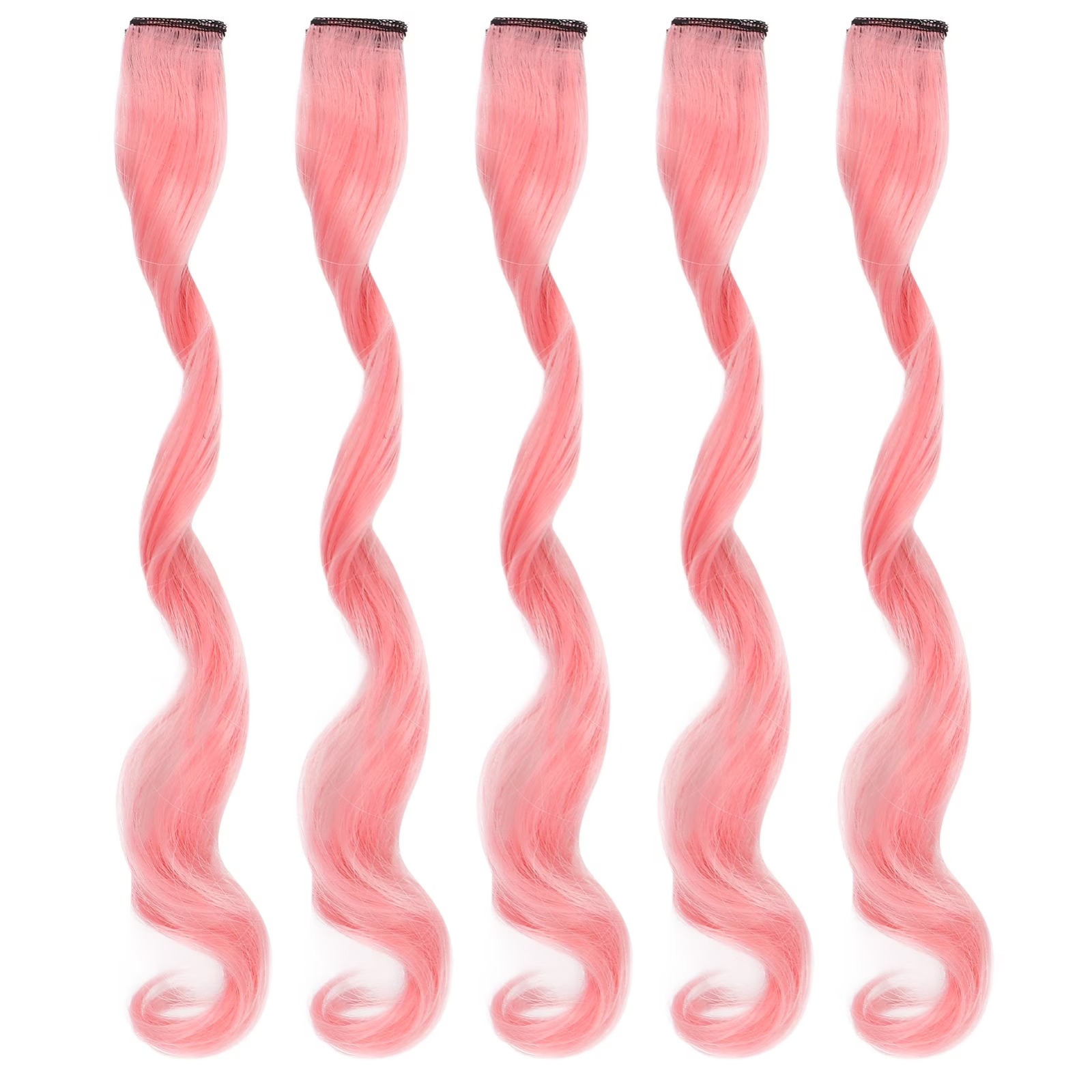 PF75017RS MECHA PARA CABELO CACHEADA 45CM- ROSA