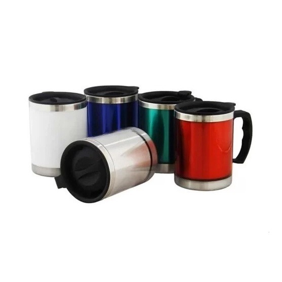 F5296 CANECA DE ACO E PLASTICO 450ML