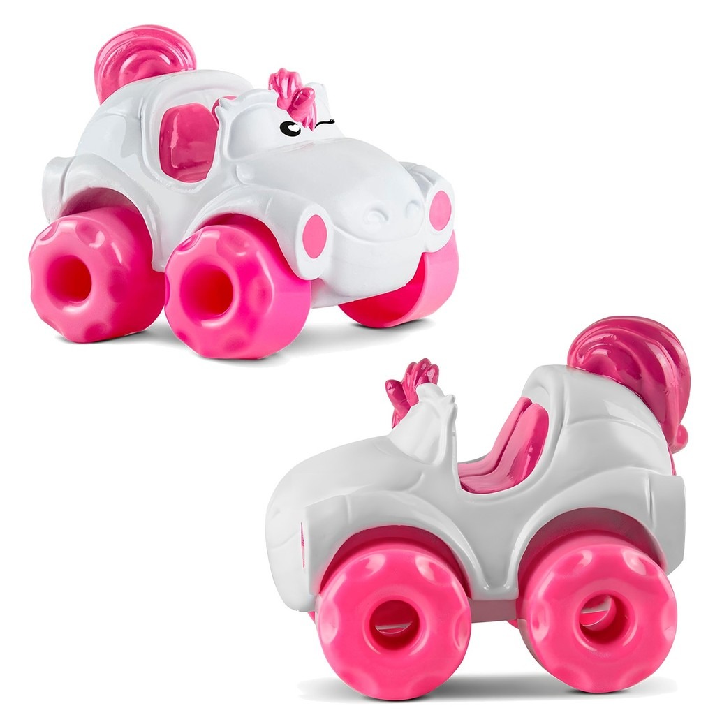 0322 CARRINHO VINIL - SOFT KART- UNICORNIO 8 X 10 X 10CM
