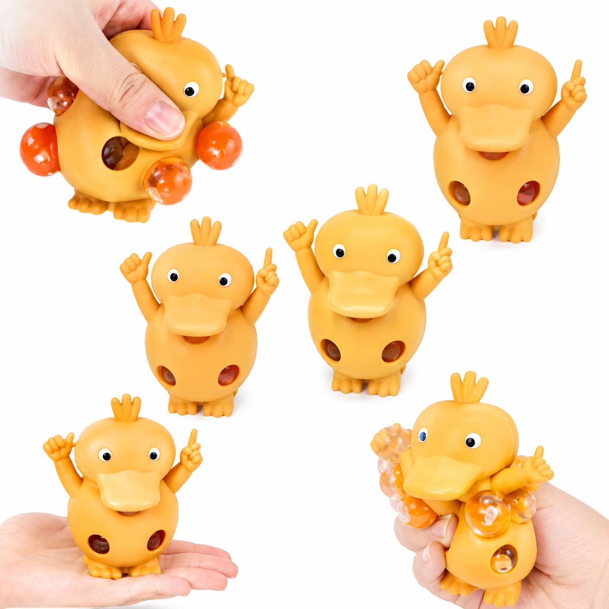 GK3469 SQUEEZE PATO CORES SORTIDAS 8CM
