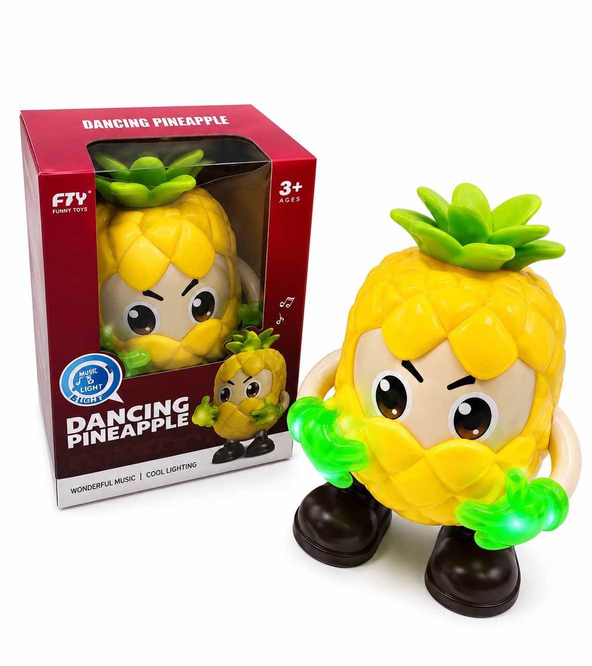5223 ABACAXI DANCARINO C/SOM E LUZ - REPETE A FALA 17X11X10