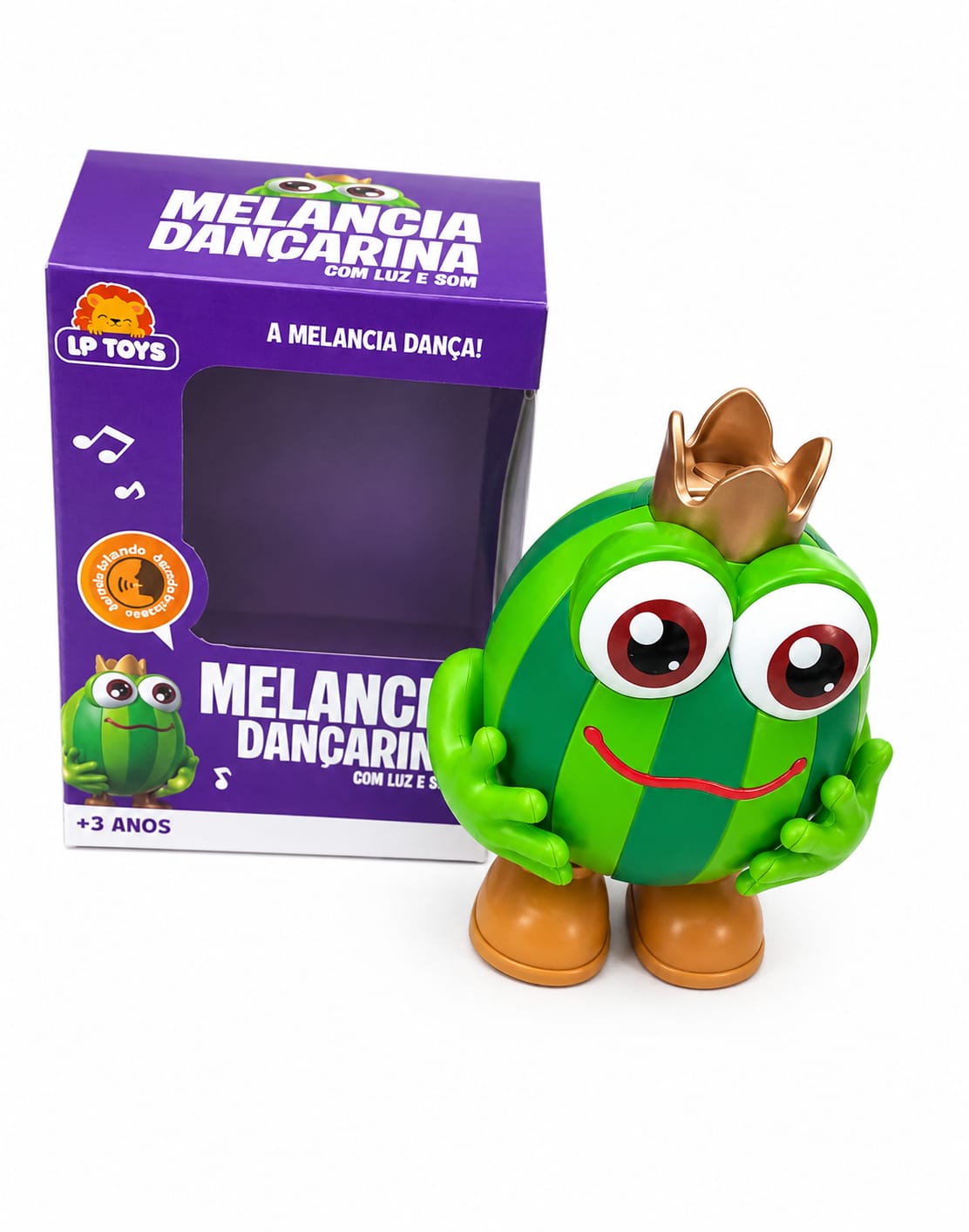 5224 MELANCIA DANCARINA C/SOM E LUZ - REPETE A FALA 15X13X10