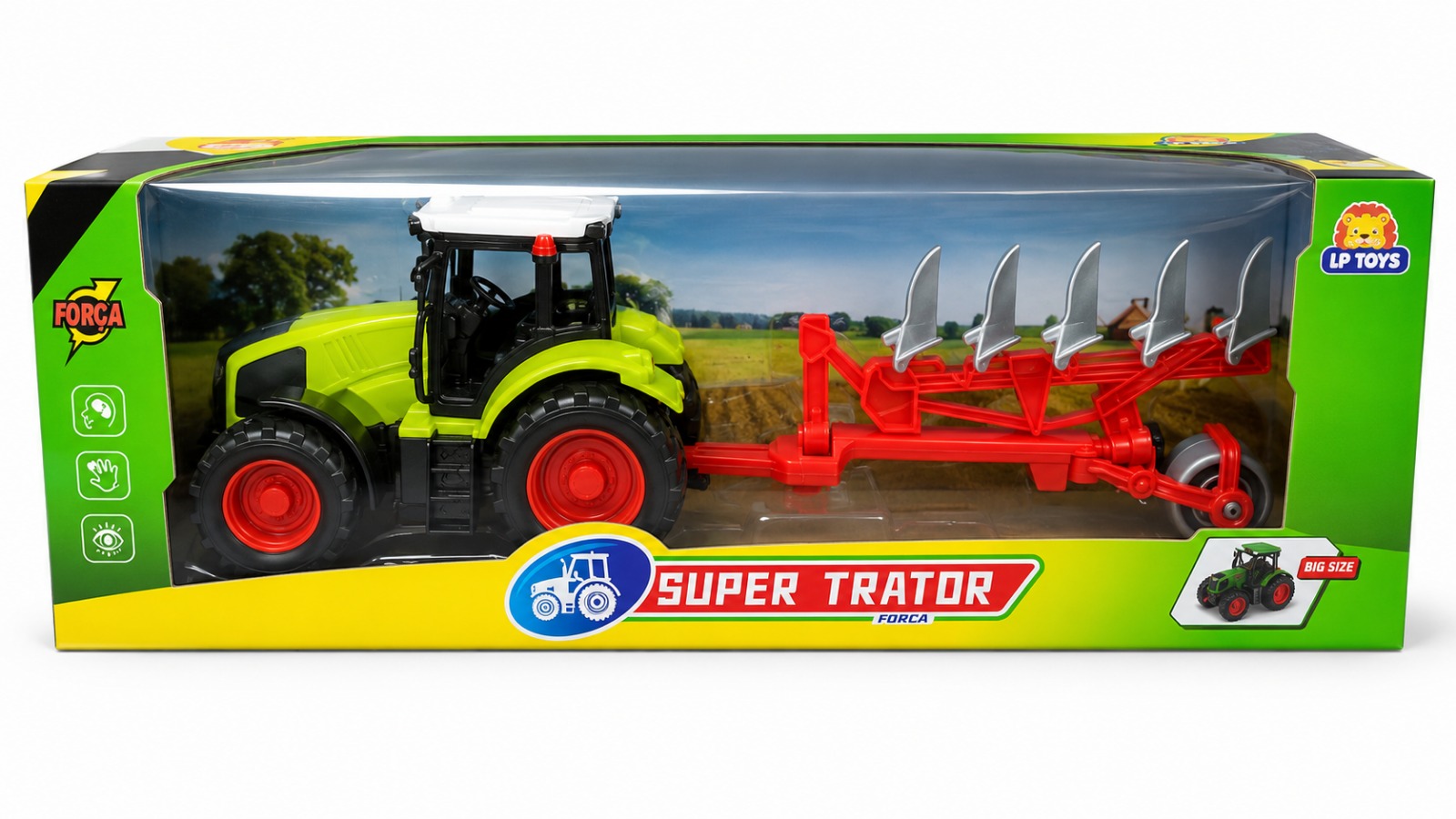 6354 TRATOR AGRICOLA - ARADO A FRICCAO 10 X 37 X 9CM