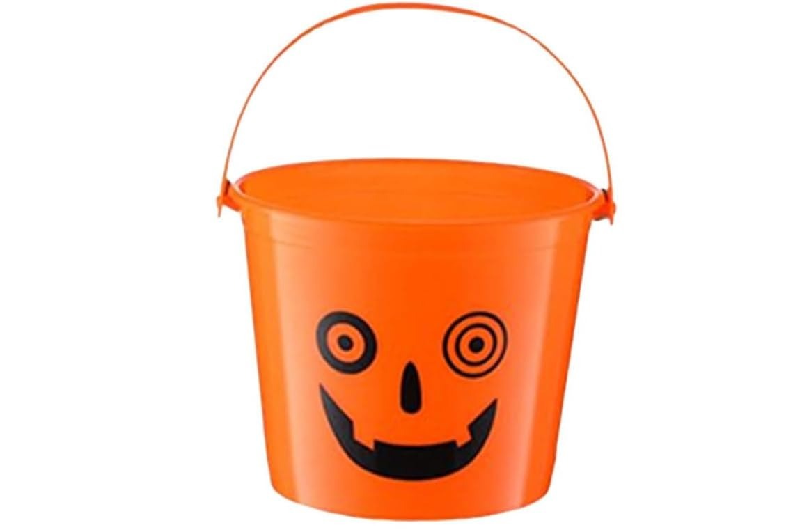 PF45708LR BALDE DIVERTIDO HALLOWEEN C/01- LARANJA 14X11CM