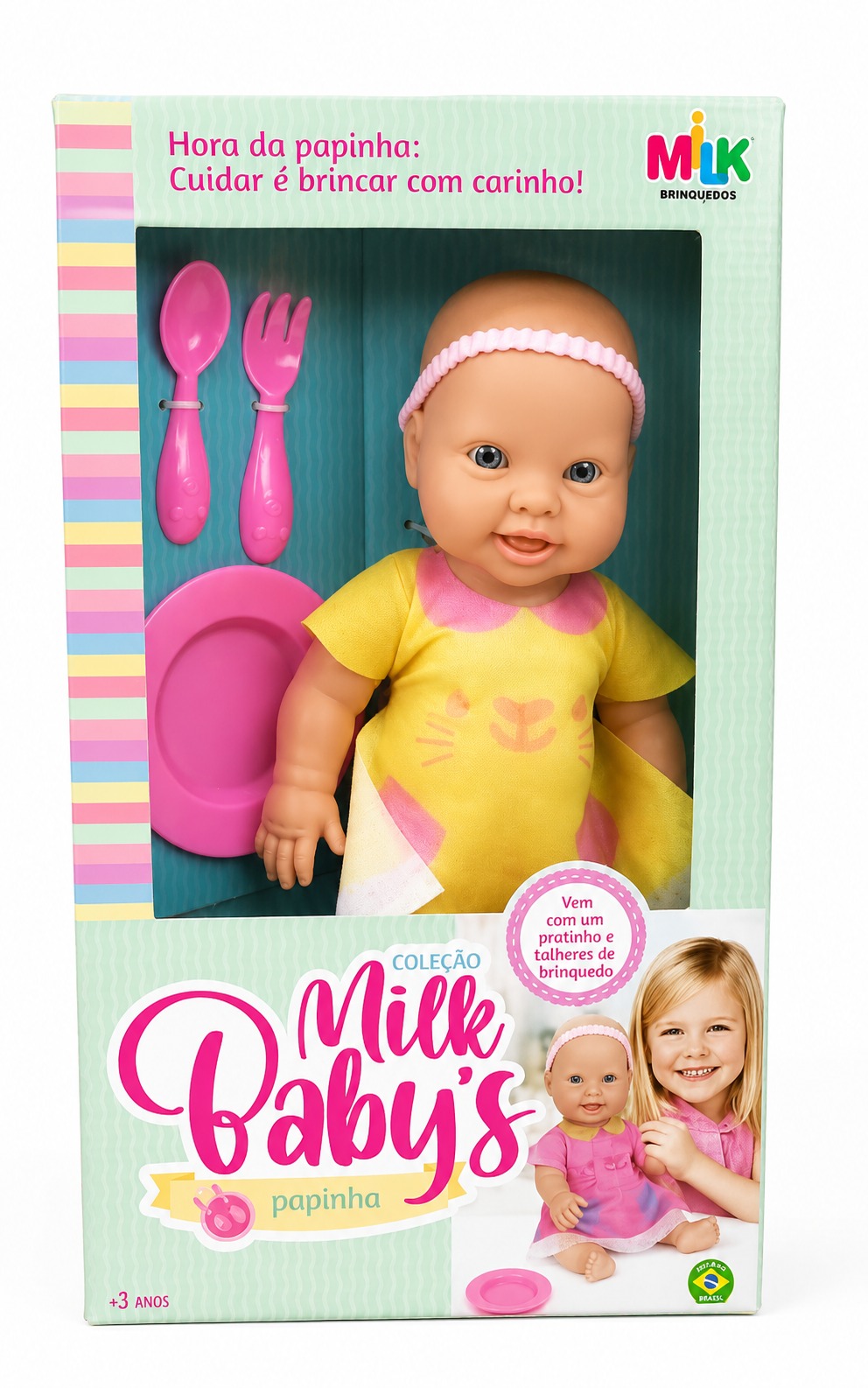 822 BONECA COLECAO MILK BABYS PAPINHA