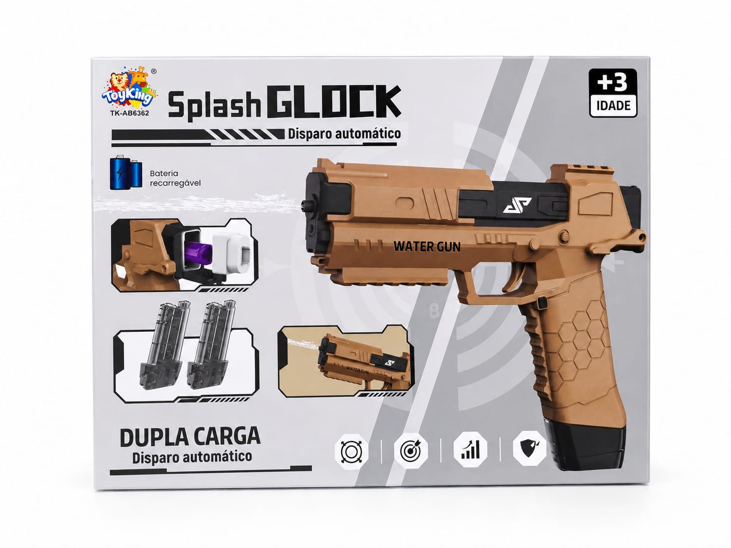 TK-AB6362 ARMA DE PLASTICO LANCA AGUA DUPLA CARGA