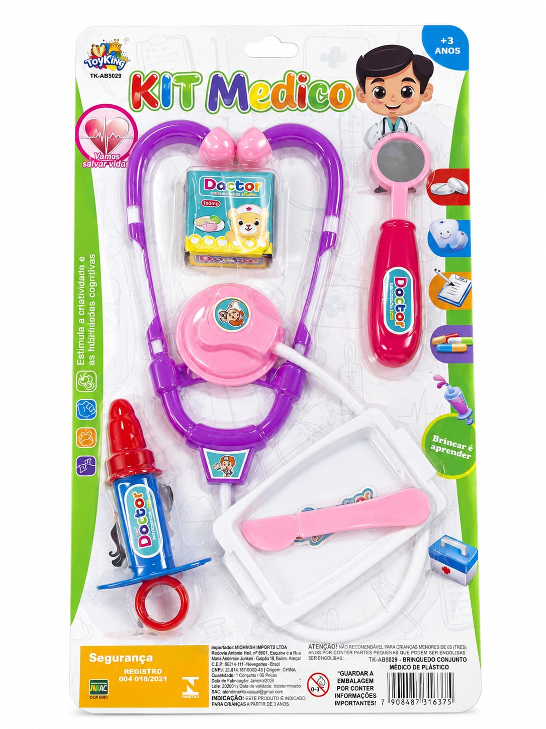 TK-AB5029 CONJUNTO MEDICO DE PLASTICO