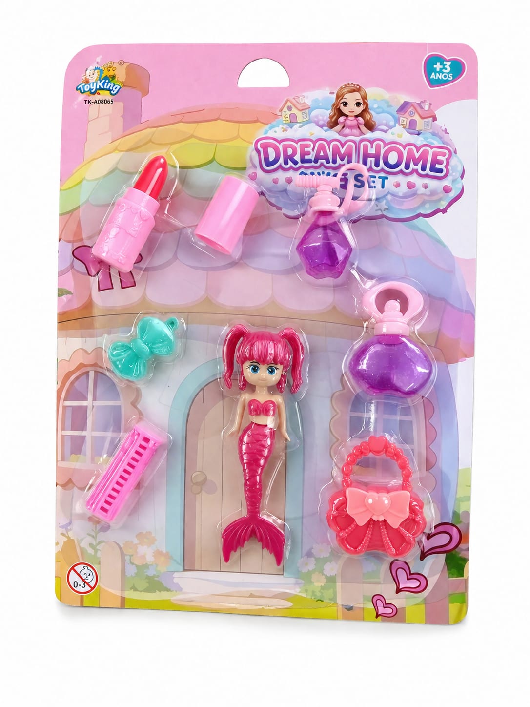 TK-AB0805 CONJUNTO BONECA DE PLASTICO