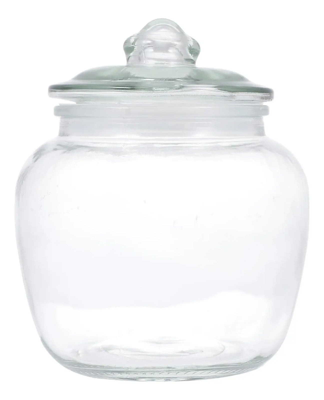 GU5785 POTE DE VIDRO 1,2L C/ TAMPA 10X19CM