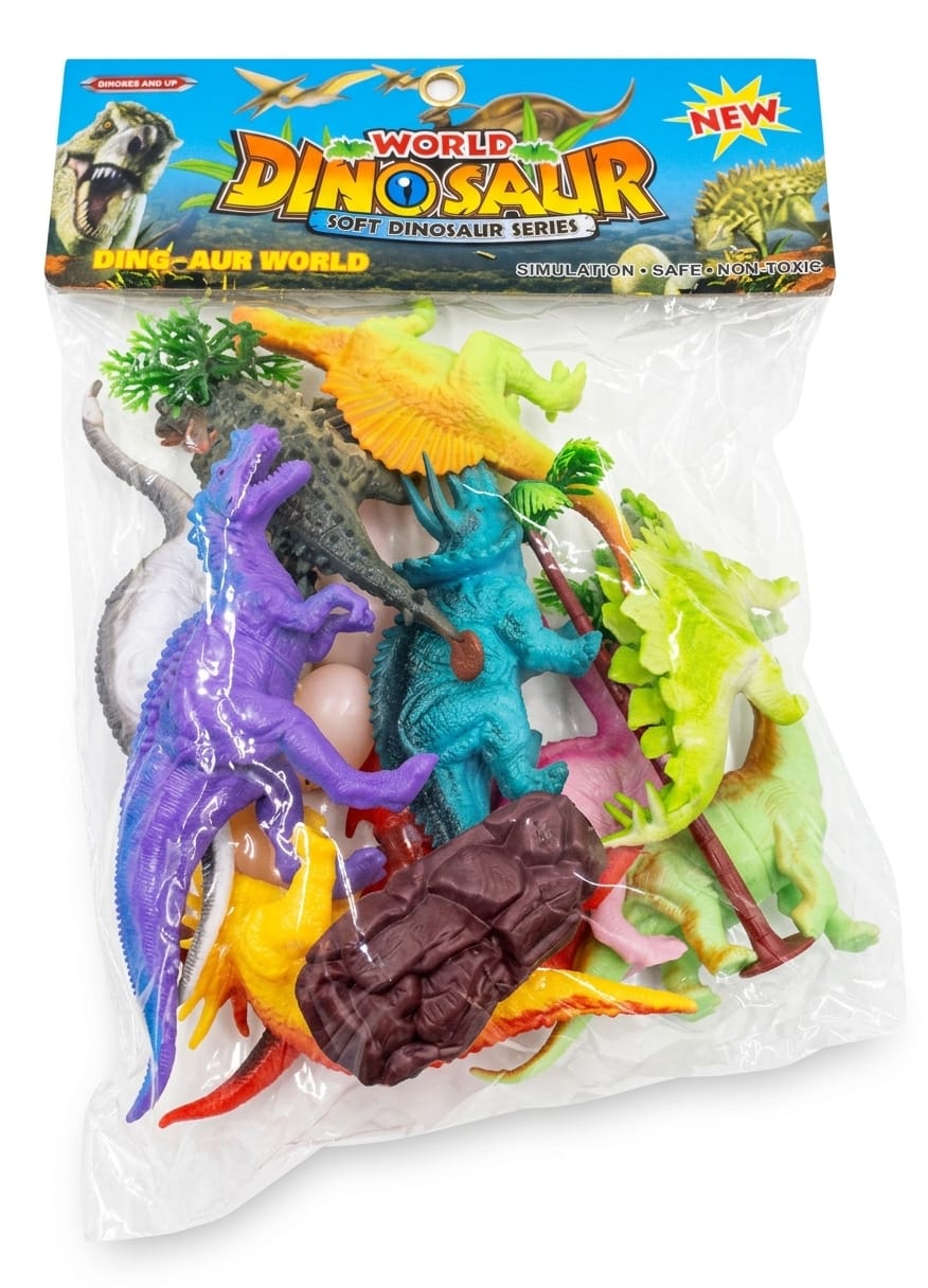 IPCP075898 KIT DINOSSAUROS 10 PEÇAS