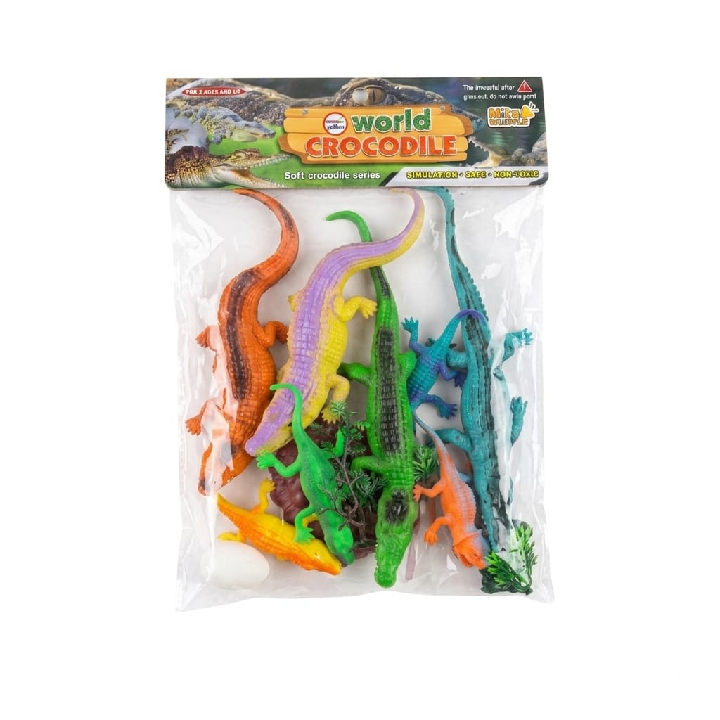 IPCP174762 KIT ANIMAIS 8 PEÇAS E ACESSÓRIOS
