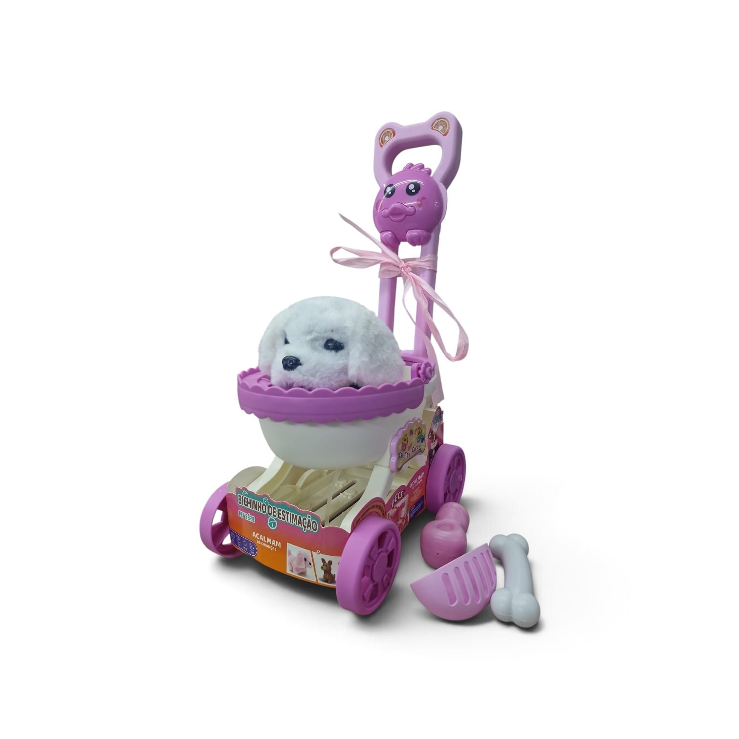 IPPD-001179 BRINQUEDO CARRINHO C/ CACHORRO A PILHA 