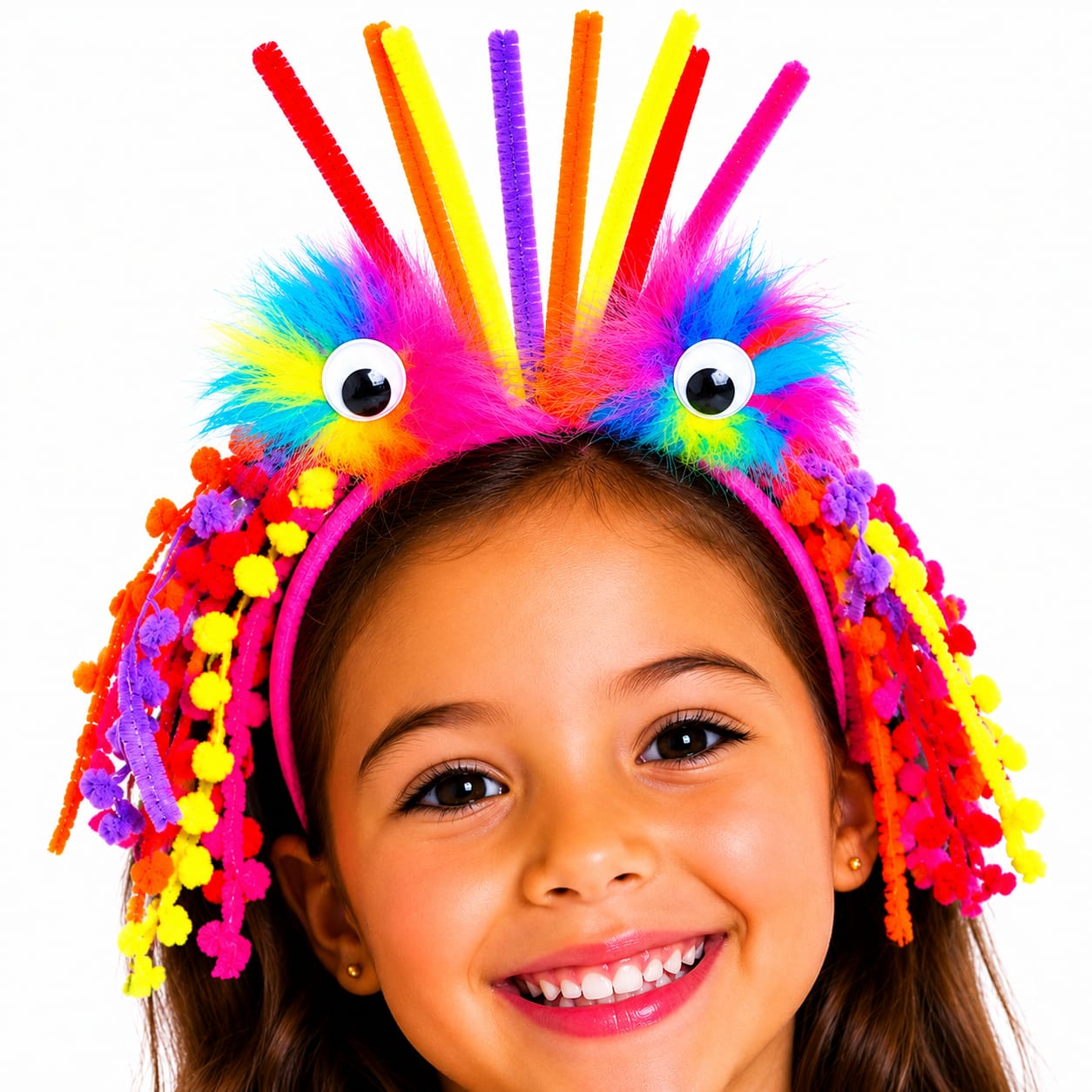 02909 TIARA CABELO MALUCO C/POM POM
