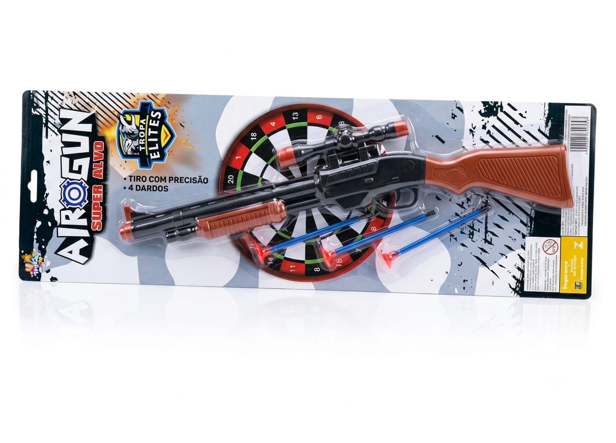 TK-AB5062 PISTOLA LANCA PROJETEIS DE PLASTICO C/ACESSORIOS
