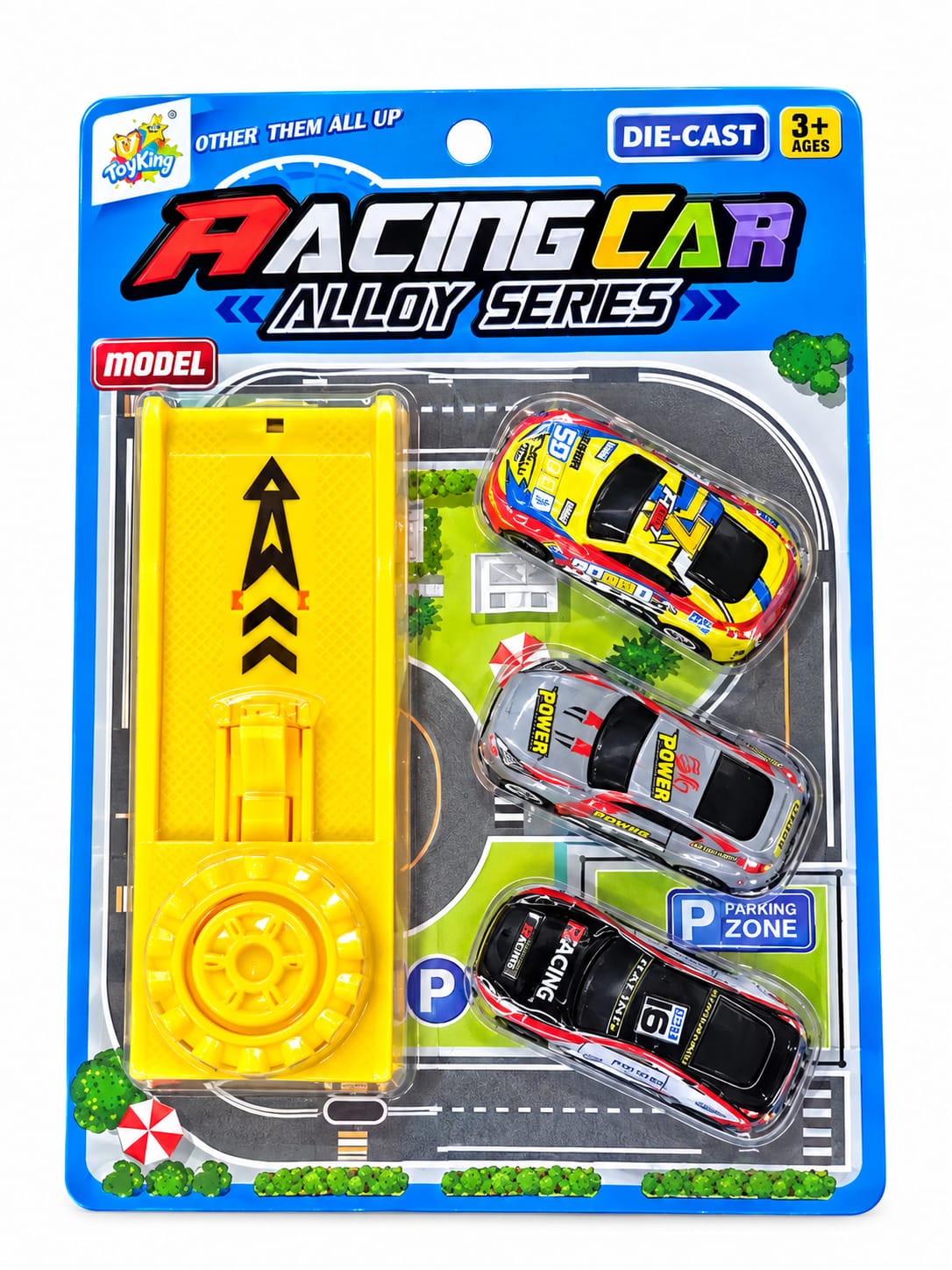 TK-AB3677 CONJUNTO CARRINHO DE METAL C/LANCADOR