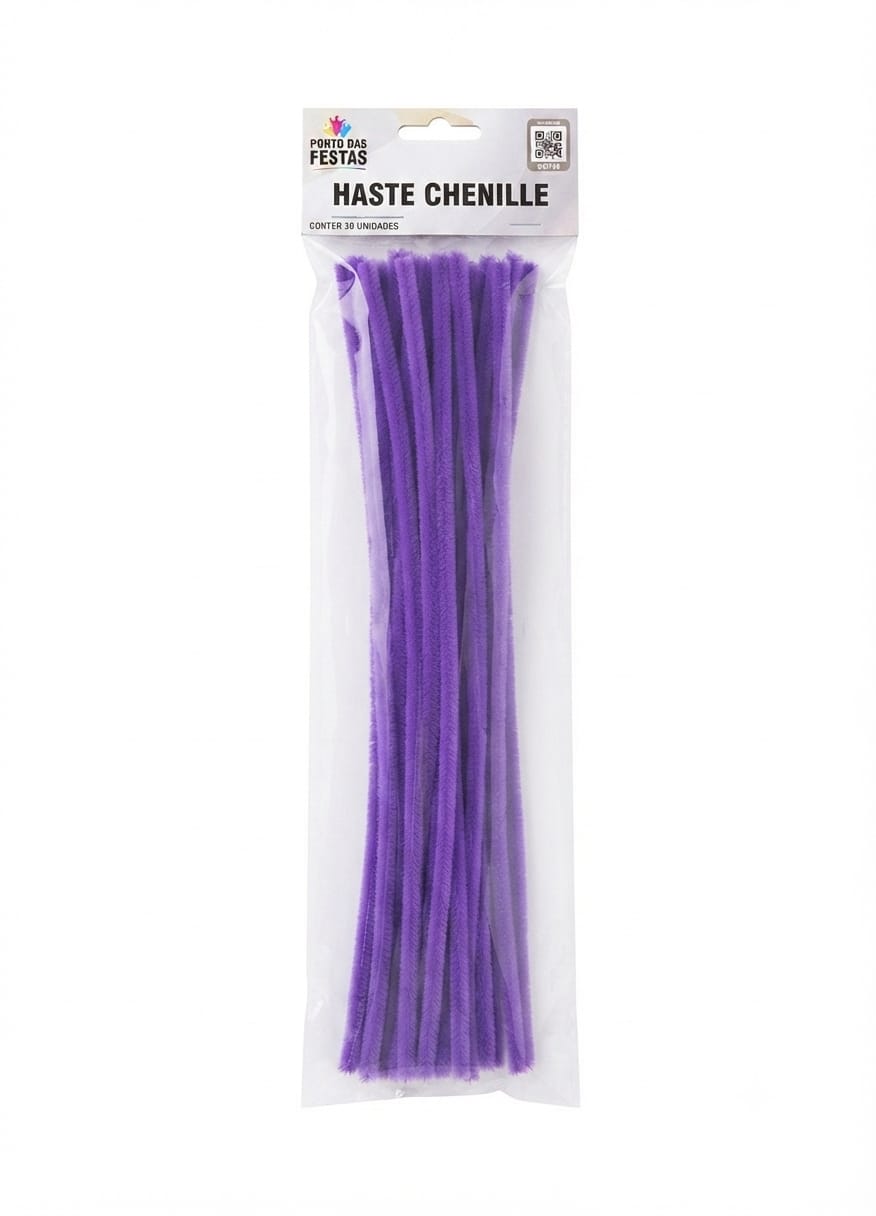 PF5286LL HASTE CHENILLE 30CM C/30 - LILAS