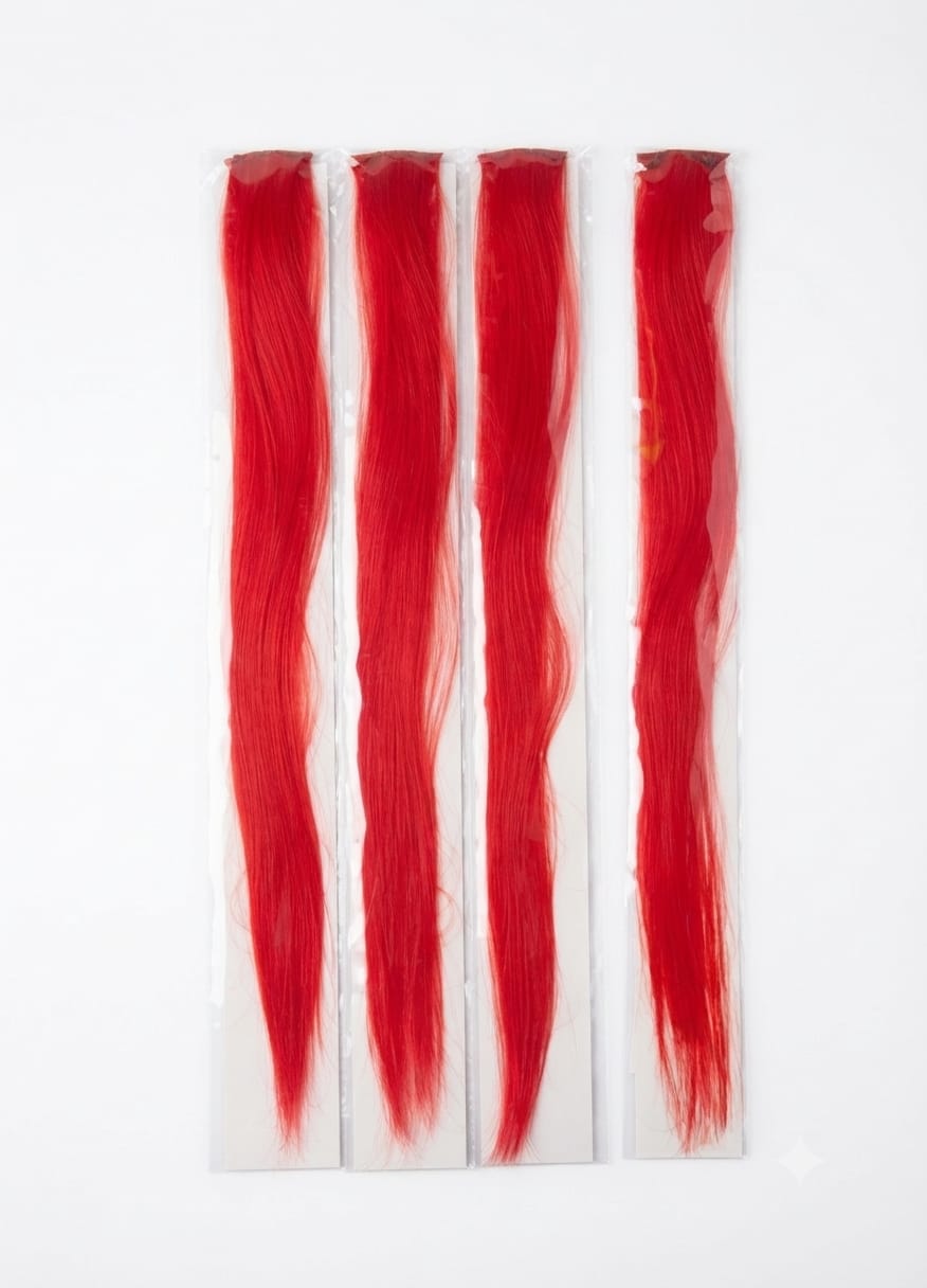 PF75018VM MECHAS PARA CABELO LISO 50CM - VERMELHO