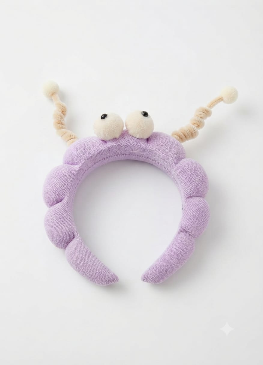 PF85313LL TIARA PELUCIA OLHOS GRANDES - LILAS